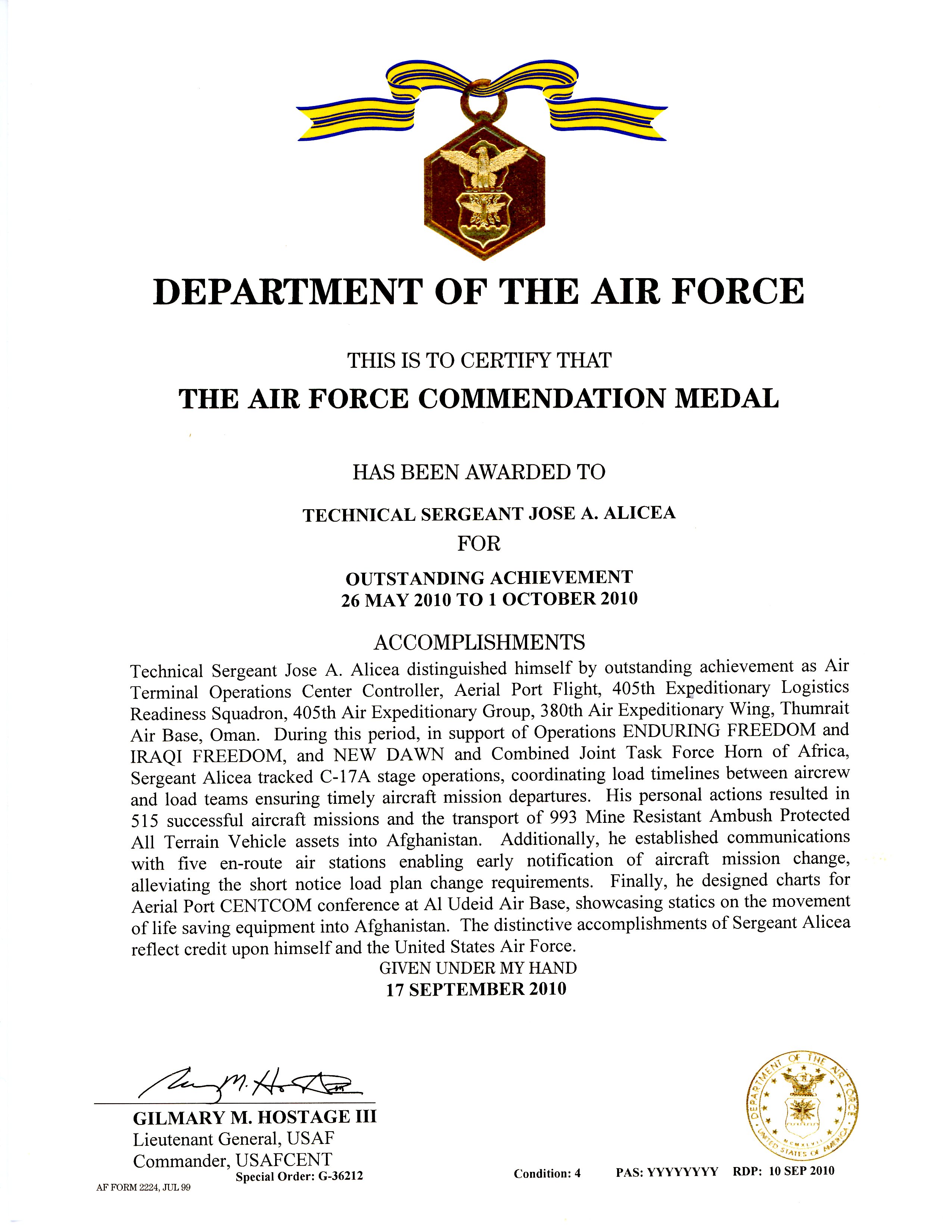 Air Force Achievement Medal